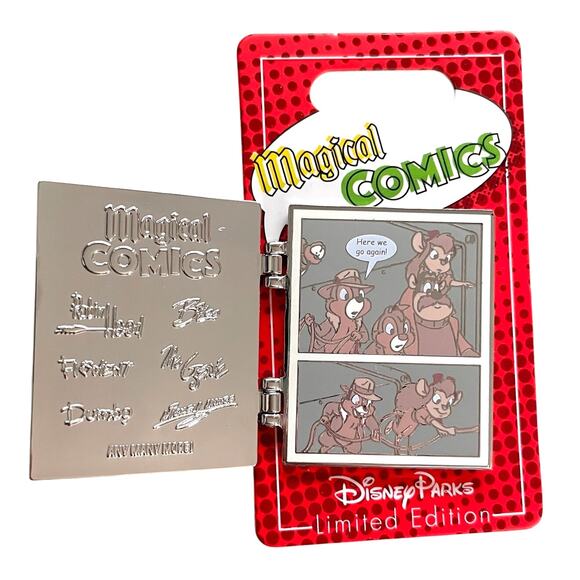 Disney Magical Comics Series Chip and Dale Rescue Rangers Hinge Pin LE 2500 - Picture 2 of 3